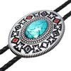Western Native American Style Stone Pattern Loop Tie Necklace Polar Tie prt0085 [Bowties.jp]