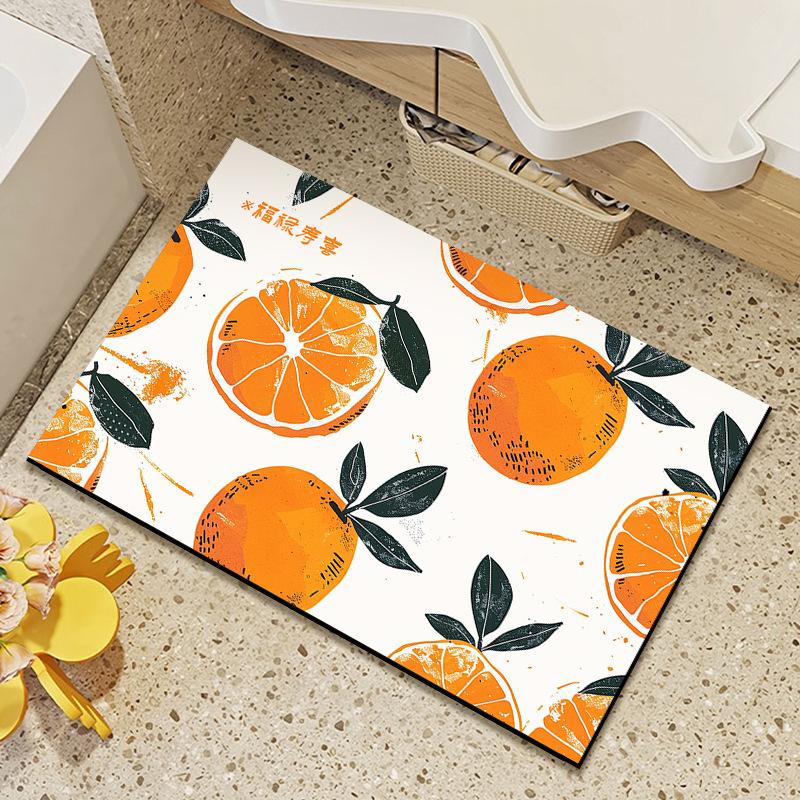 Household Diatom Mud Absorbent Non-slip Quick Dry Mat Bathroom Door Mat Cartoon Cute Funny Mat