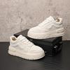 Fashion 2025 new printed sports white shoes, thick-soled casual shoes, height-increasing sneakers, men's trendyshoes zapatos sapat b13