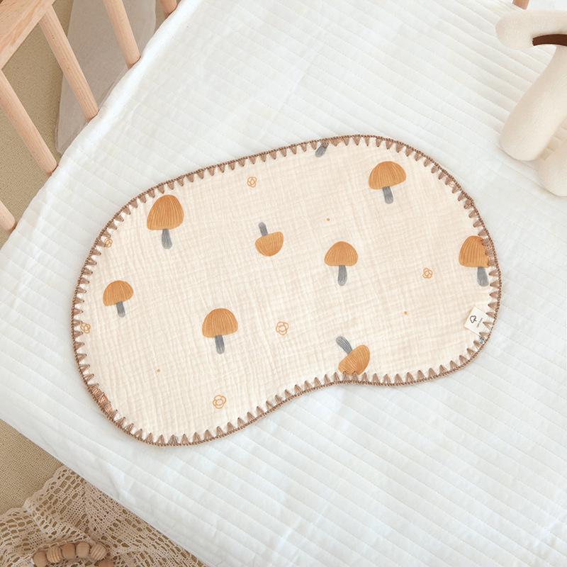 10-lagiges Baumwollgaze-Neugeborenenkissen - Atmungsaktiv, Schweißabsorbierend, Wolkenförmig für Babykomfort