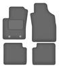 Dywaniki samochodowe welurowe grafitowe: Fiat 500 kabriolet, hatchback (2007-2013)