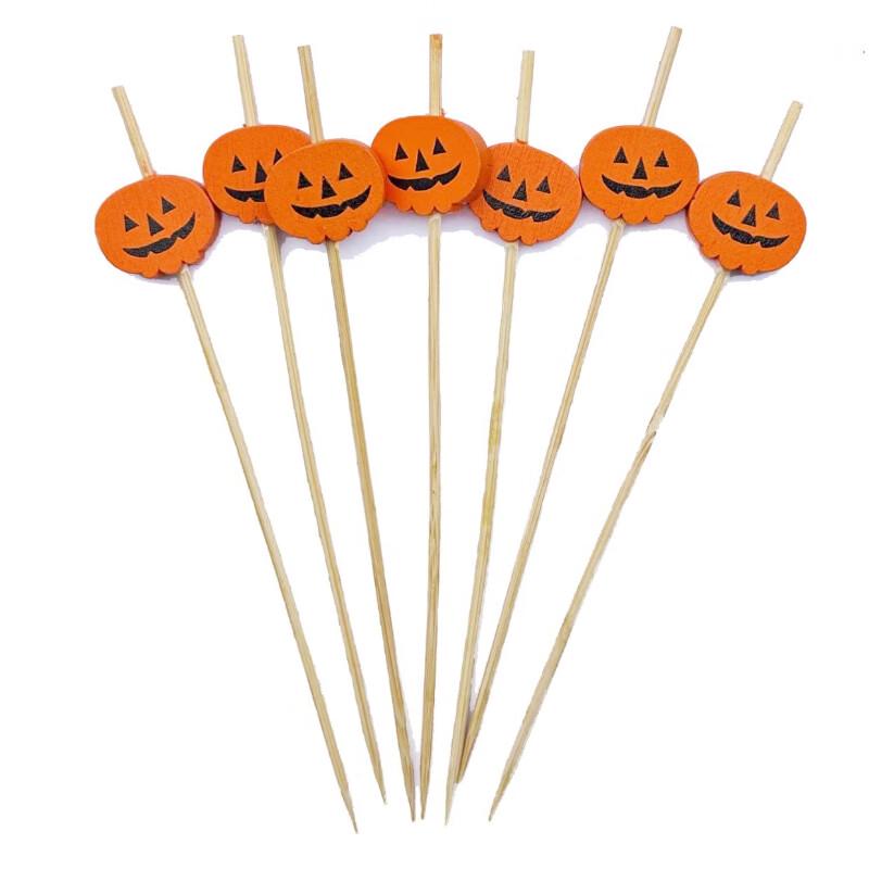 ZISIZ Christmas Tree Bamboo Fruit Picks