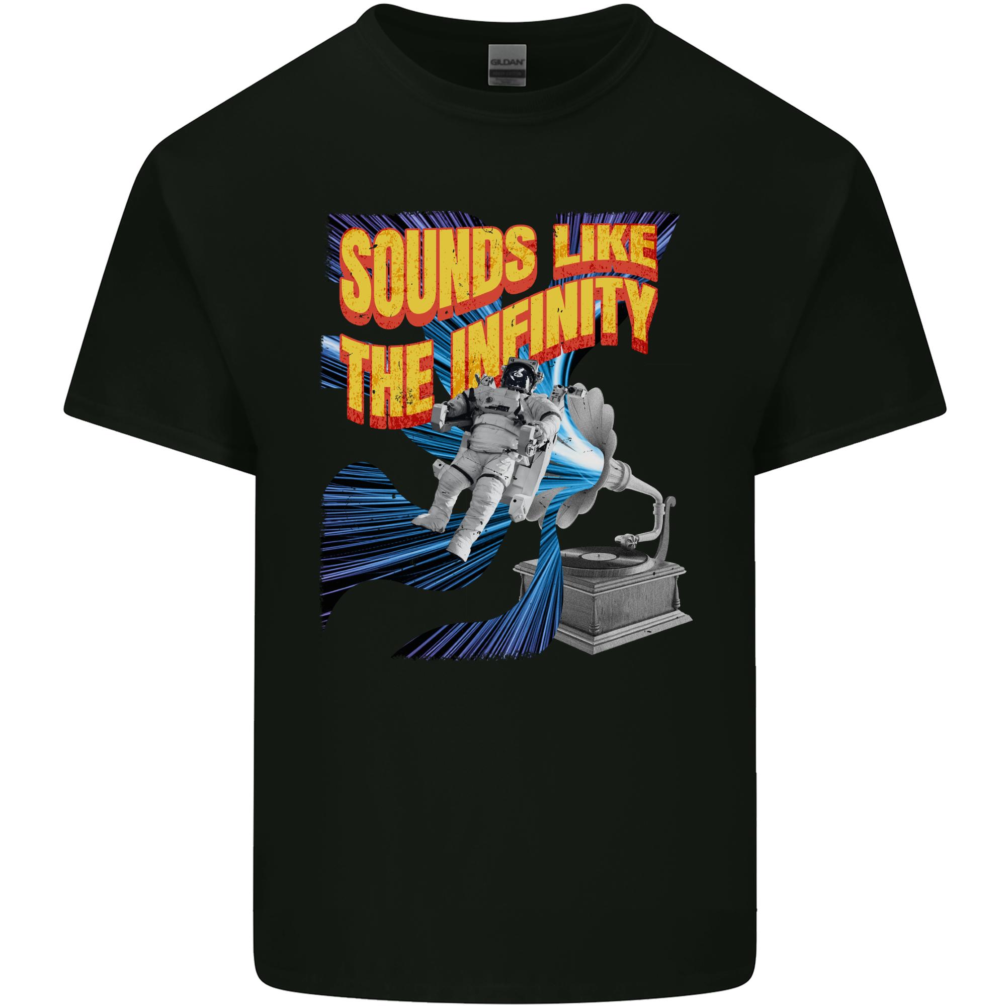 Gramophone SpaceUnisex Astronaut Music DJ Unisexs Light Cotton TShirt S