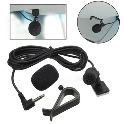 For Car Pioneer Stereo Radio Receiver Microphone With Bracket Plastic+Metal Directional Mic Diameter's 9.7*4.5mm 2.5mm Plug