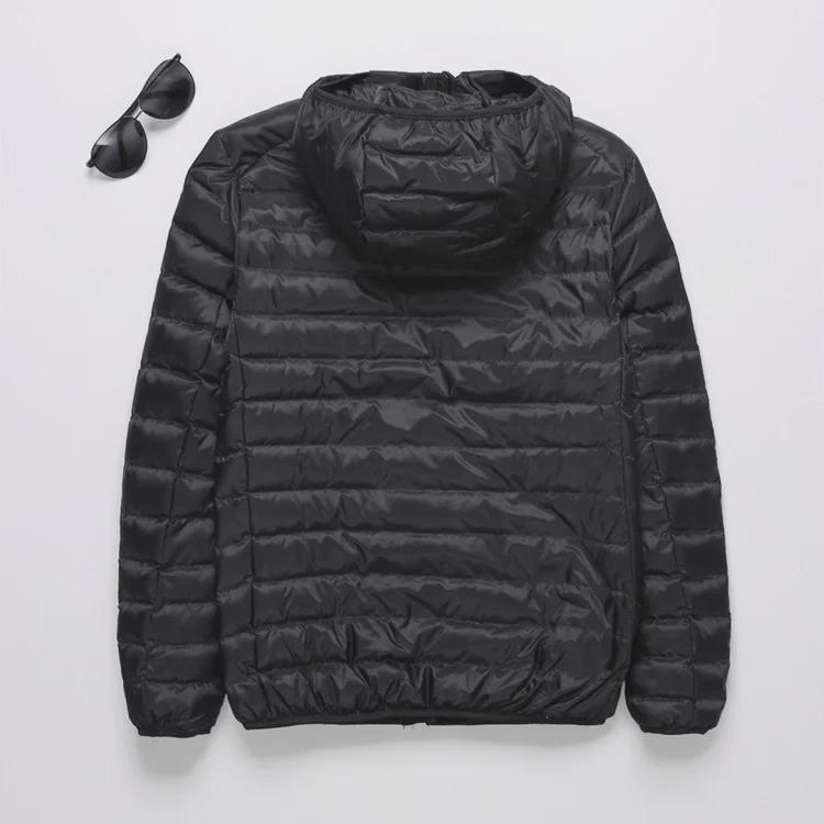 Men's Lightweight Hooded Cotton Jacket - Warm, Fashionable, Short, Casual, and Portable with Stand Collar for Autumn and Winter