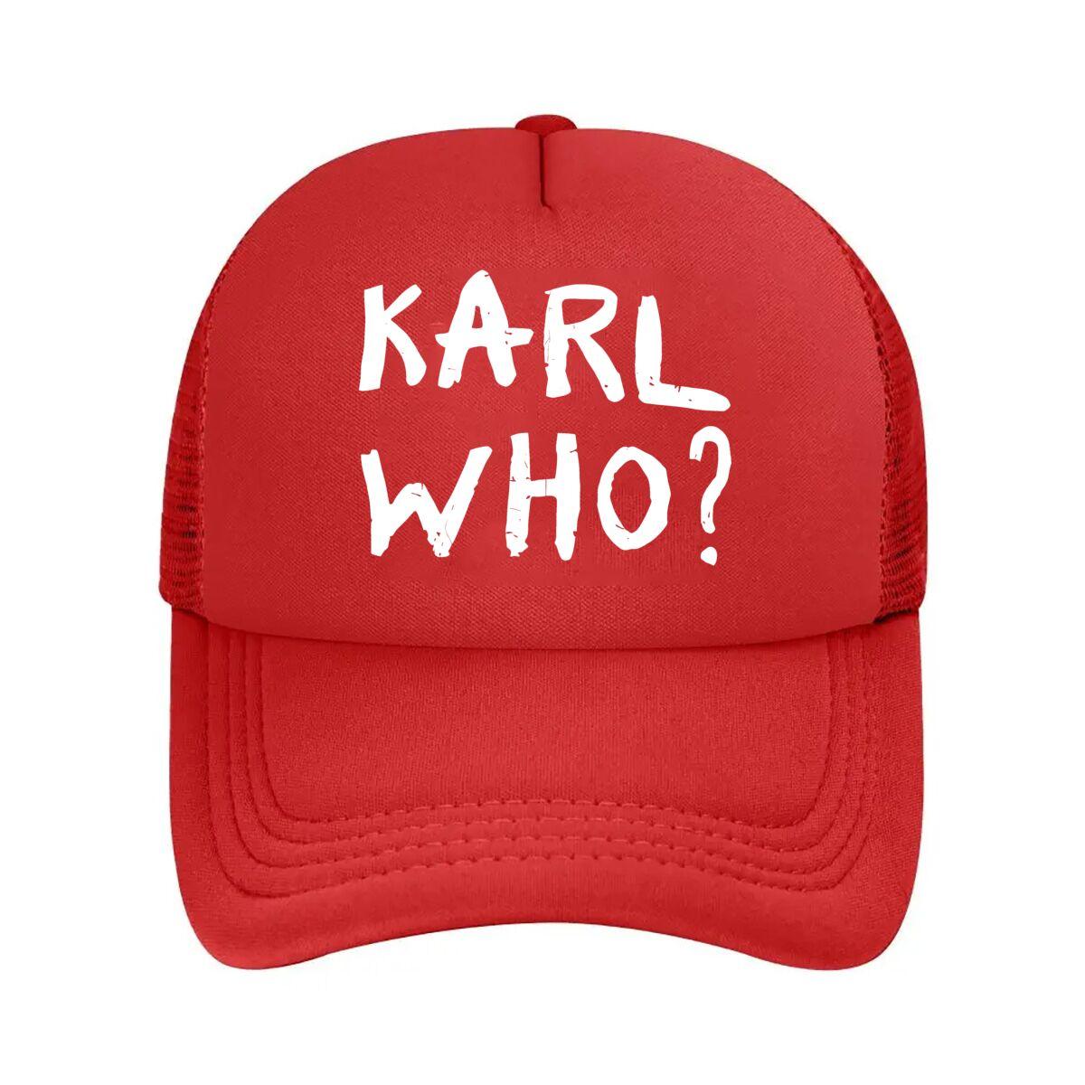 Сетчатая бейсболка «Karl Who Fashion, Дизайн слогана» One Size