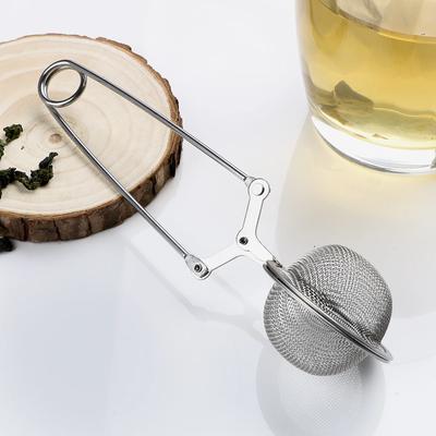 Mâner infuzor de ceai Minge de ceai Sferă plasă Filtru de ceai Cafea Ierburi Condimente Filtru Difuzor Gadget de bucătărie Oțel inoxidabil