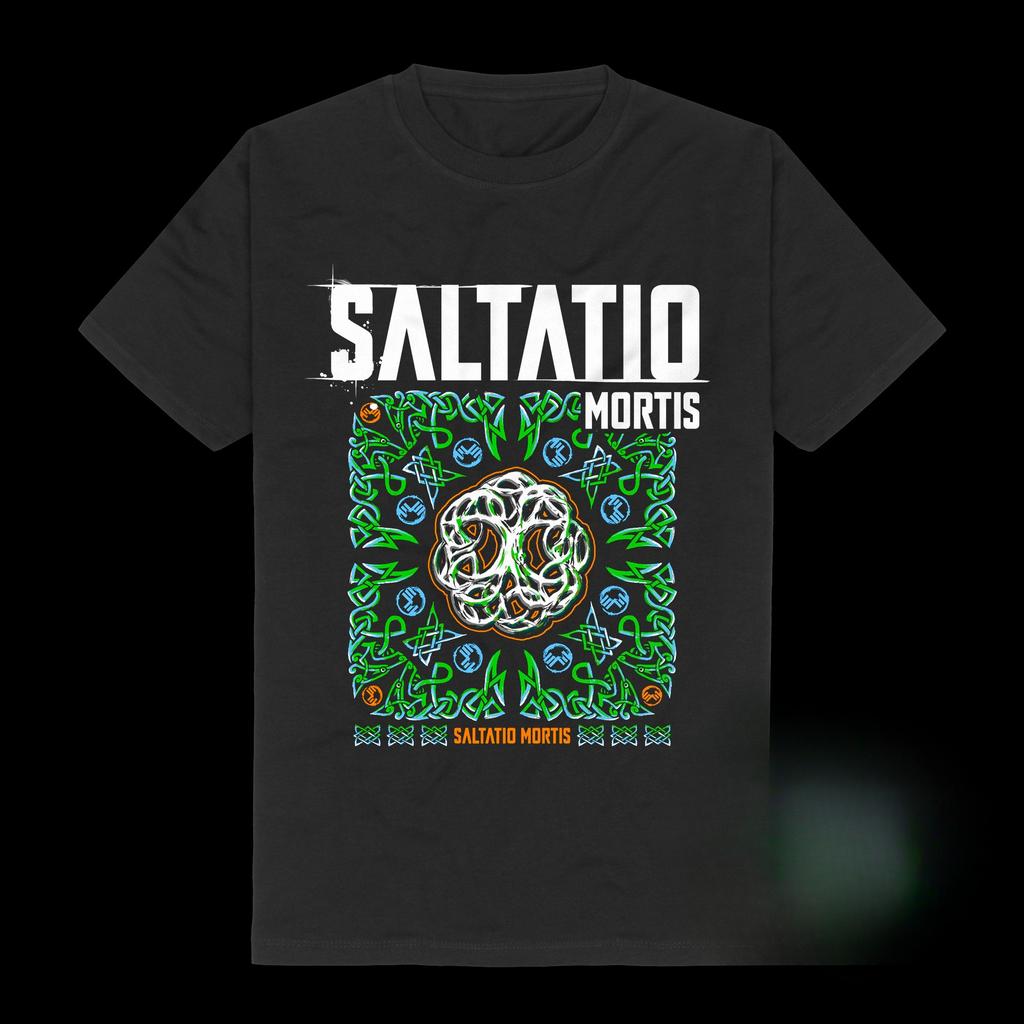 Německé metalové hudební tričko Pánské Hip Hop Rock Punková kapela Saltatio Mortis Štít a meč Krátký rukáv Ležérní Nadměrné topy