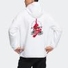 Adidas Logo Graphic Print Hoodie Unisex Tops White IC8172