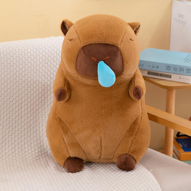 23cm Capybara Plush Simulation Capibara Anime Fluffty Toy Cute Doll Stuffed Animals Soft Doll Plush Christmas Thanksgiving Gift