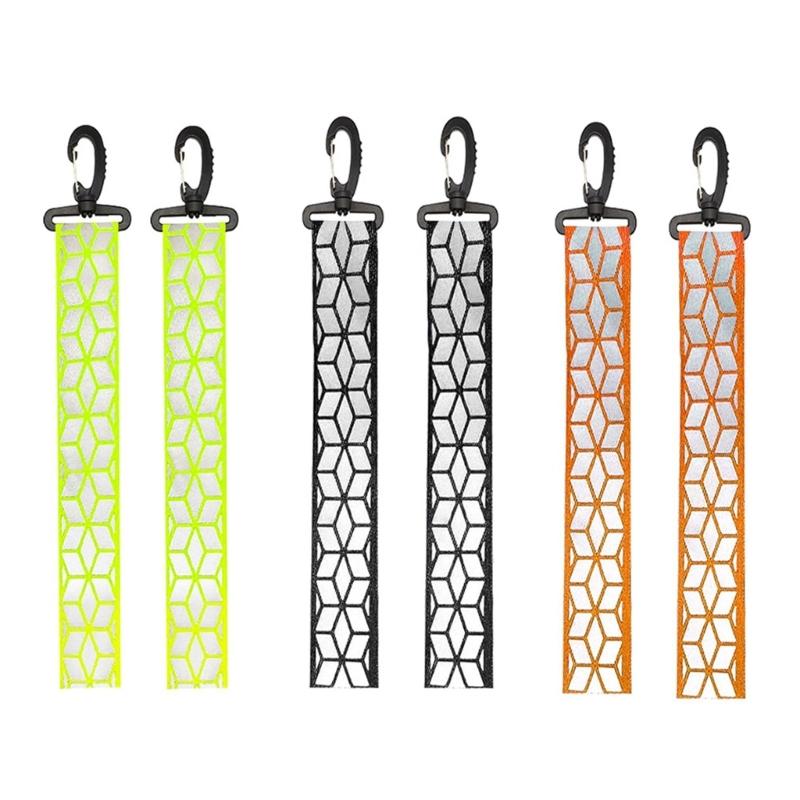 Safety Reflector Cycling Keychain Reflective Pendants Bag Safety Marker