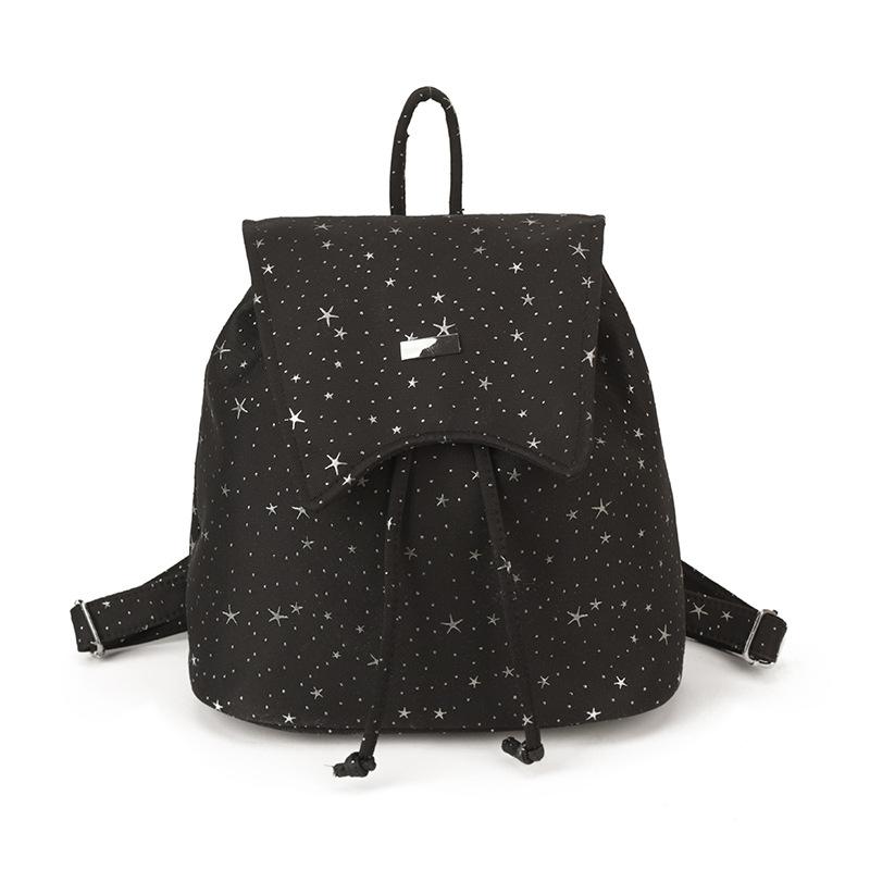 Schoolbag Korean Polka Dot Retro High-value Backpack Korean Version of the New Lazy Wind Printed Letters Student Girl Small Backpack