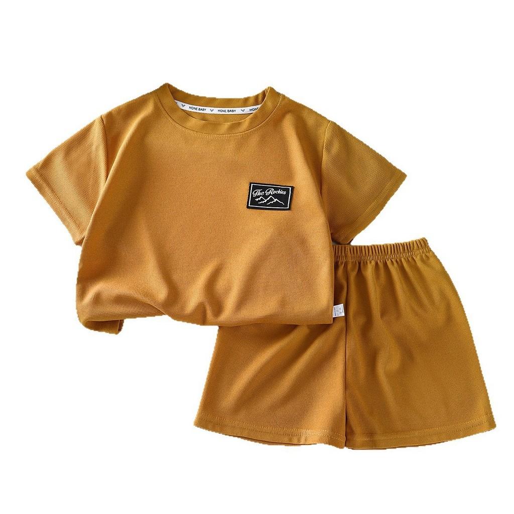 Kids Summer Shorts Set With Cotton Fabric For Toddler Casual Wear