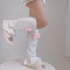 Bowknot Women's Stockings Japanese Style Bow Plush Leg Warmers Gothic   Party
