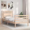 VidaXL Bed Frames with Simple Solid Wood Headboard 3194276