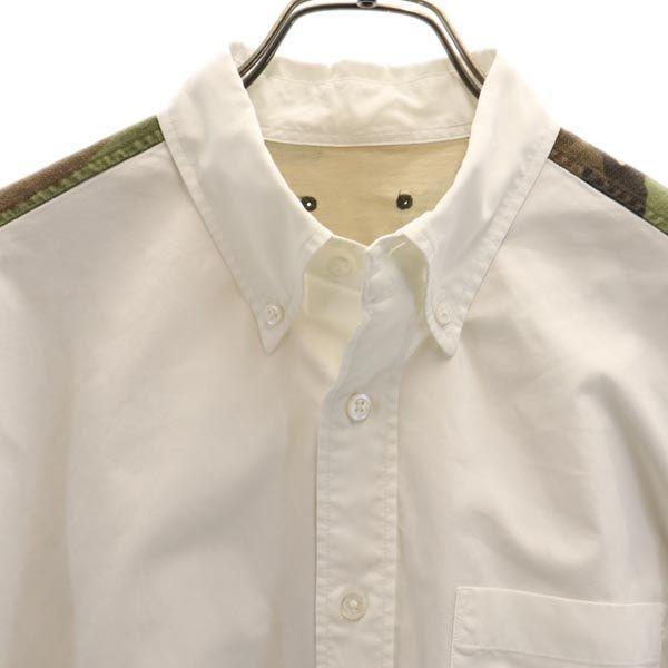 SOPHNET. Made In Japan Camouflage Switching Long Sleeve Button Down Shirt Men's Used