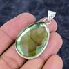 Peridot Gemstone Handmade 925 Sterling Silver Jewelry Pendant 1.97" M-3235