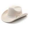 JYL TS DIY Suede Cowboy Hat Unisex Tibetan Sunshade Riding Felt Jazz Hat