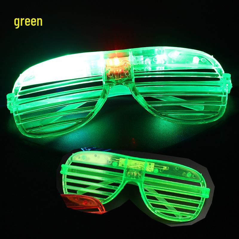 Leuchtende LED-Blinkende Disco-Brille - Dreilicht-KTV-Atmosphären-Requisite für Erwachsene