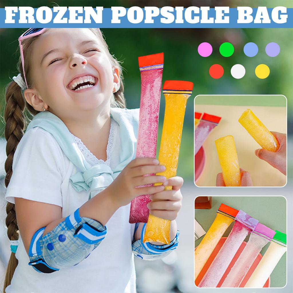 20 Disposable Popsicle Mold Bags For DIY Popsicles, Yogurt, And Popsicle Bags For Fruit Popsicles