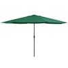 VidaXL Garden Parasol with Metal Pole, Patio Sunshade, Sun Shelter, Backyard Terrace Parasol 47379