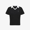 Hwilla Women'S Ribbed Training Collared Short Sleeve Tee (Fs262Ts02F001001)