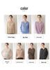 Women's Cashmere Cable Knit Sweater - New Lapel Style, Loose Fit, Autumn/Winter Versatile Top in Pink, Purple, and Light Blue.