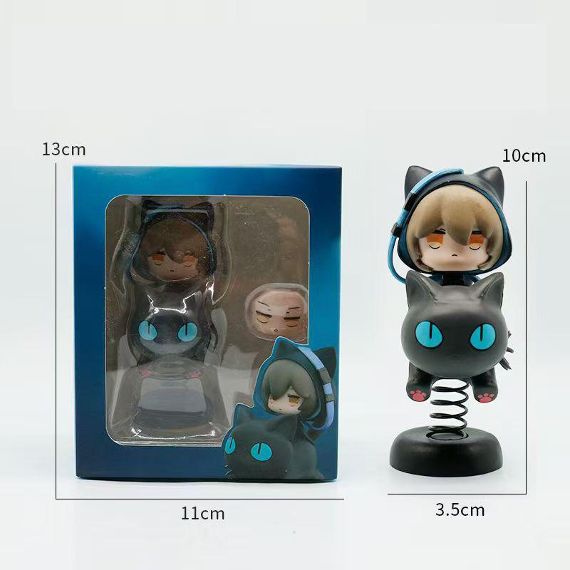 Arknights Lucian Phantom 10cm Cute Version Anime Figure Model Statue Collection Desktop Decoration Ornament Toy Gift for Fans