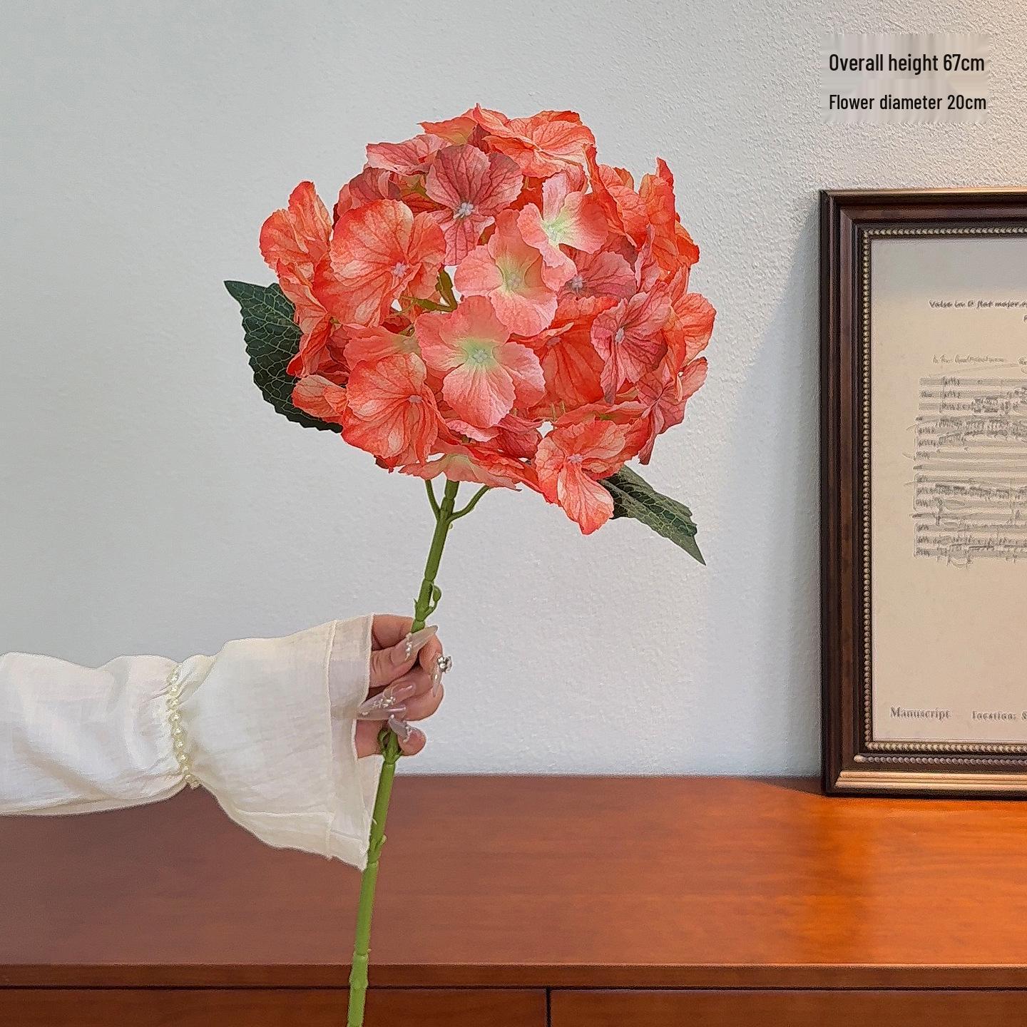 Silk Diana Hydrangea Artificial Flower Stem - Wedding Decoration & Arrangement Ball