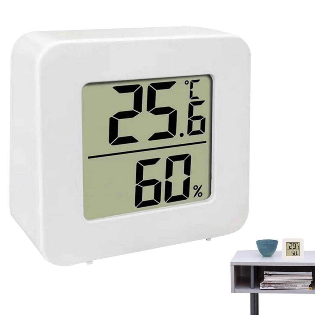 Small Electronic Gauge LCD Display Humidity Sensor Humidity and Temperature Monitor for Greenhouse RV Garage Attic Classroom