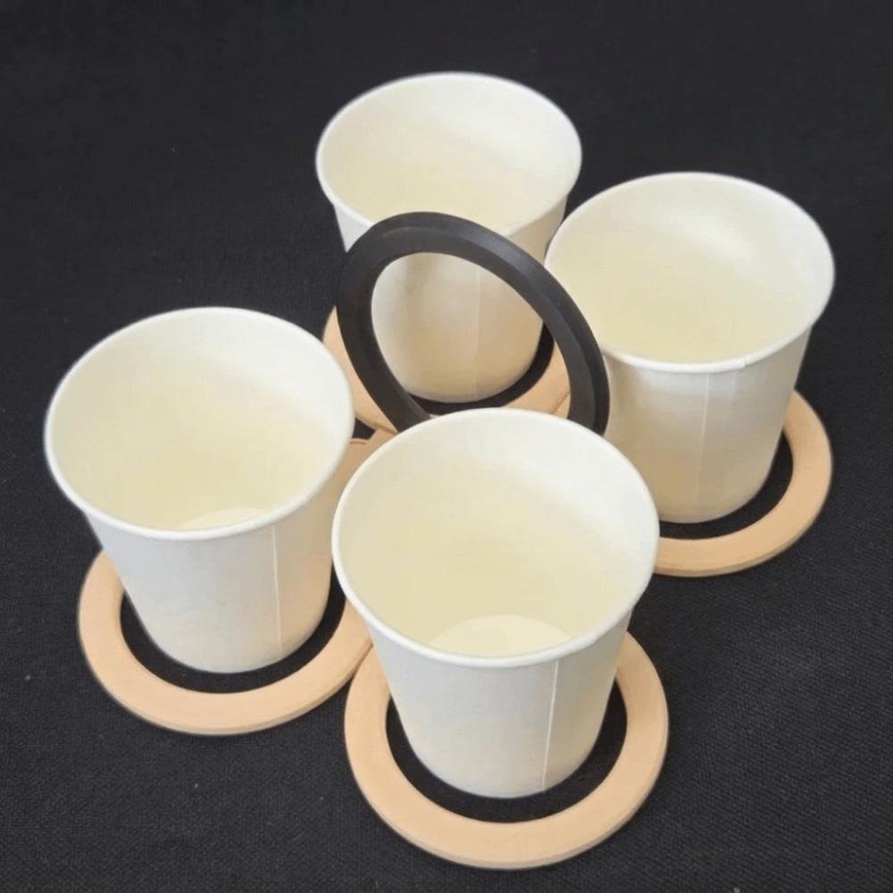 Verbrühschutz Schmetterlingsform Getränkehalter Kunststoff Faltbarer Becherhalter für Picknick