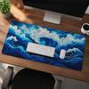 Mouse Pad Blue Ocean Wave Gaming Printon Demand Custom Computer Mousepad XXL Non-Slip Soft Computer Desktop Mouse Pad
