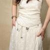 Elegant Butterfly Fringe Pendant Waist Belt Adjustable Metal Chain For Women Fashion Accessory