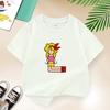 Dragon Ball Summer White Childrens Letter AW Printed Short Sleeve TShirt for Boys and Girls Cute Casual Tee Suitable As AGift