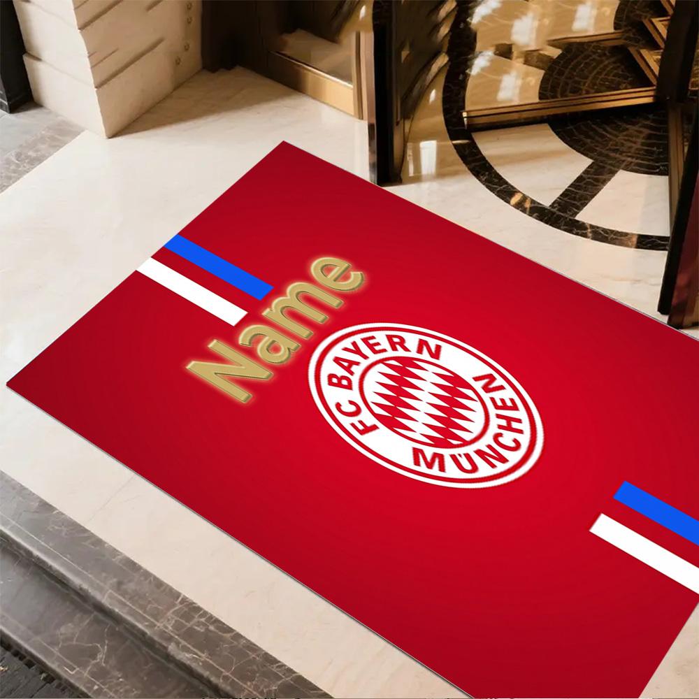 Bayern Munich Crest Carpet Design for Hallway Bedrooms Balcony Kitchen Anti-slip Rug Anime Office Decor Perfect Birthday/Christmas Gift Idea
