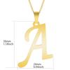 Colliers Alphabet doré pour femmes, bijoux chaîne sur le cou, pendentifs 26 lettres, collier ras du cou en acier inoxydable, accessoire pour femme