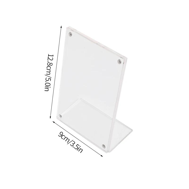 Acrylic Photo Frame Transparent Magnetic Picture Frame Kpop Photocard Holder Cadre Photo Idol Card Display Stand Room Decor