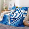 Dynamo Kyiv Print Flannel Blanket, High Quality Comfortable for All Seasons, Home Decor, Warmth and Comfort, Perfect for Christmas Gifts