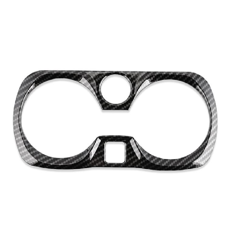 For BMW 3 Series G20 - Carbon Fiber Central Console Water Cup Cover Trim