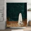 Spooky Ghost Shower Curtain Halloween Decor Gothic Horror Bathroom Set Vintage Creepy Wall Hanging Tapestry Home Decor