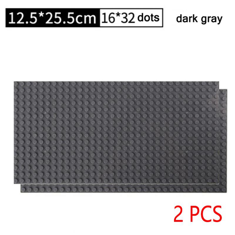 2PCS Classic Baseplates 32x32 16x32 Dots Base Plate MOC Blocks Plastic Building Bricks Assembly Compatible Brand City Friends