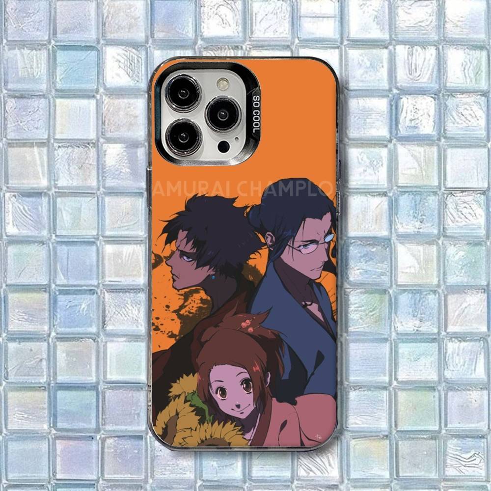 Anime Samurai Champloo Phone Case For iPhone 16,15,14,13,12,11,8,7,Pro,Max,Plus,Mini,XS,SE Shockproof Matte Cover