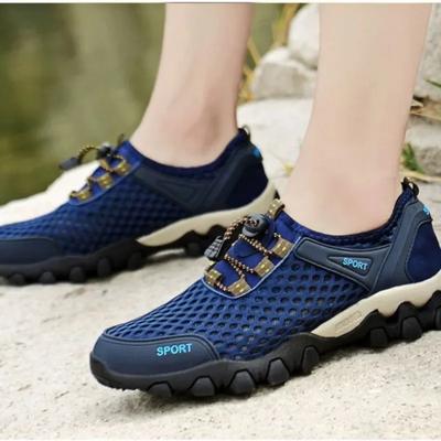 2024 Spring New Men's Casual Sneakers Breathable Mesh Platform Hiking Shoes for Men Outdoor Light Waterproof Men's Walking Shoes