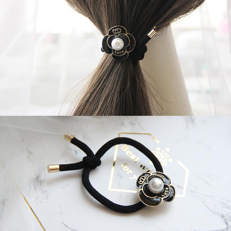 Korean Rhinestone Elegant Scrunchies Women Girls Elastic Hair Rubber Band Accessories Tie Hair Ring Rope Headdress