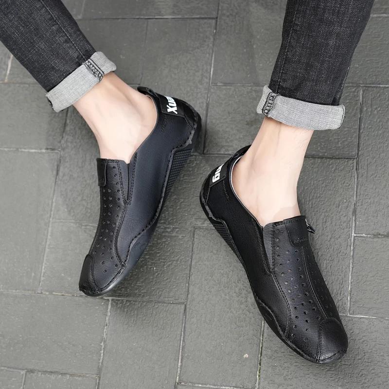 Fashion Spring Breathable and Comfortable Hot Selling Casual Octopus Luxury Brand Punching Loafers Classic Soft Sole Men's Outdoor Shoes