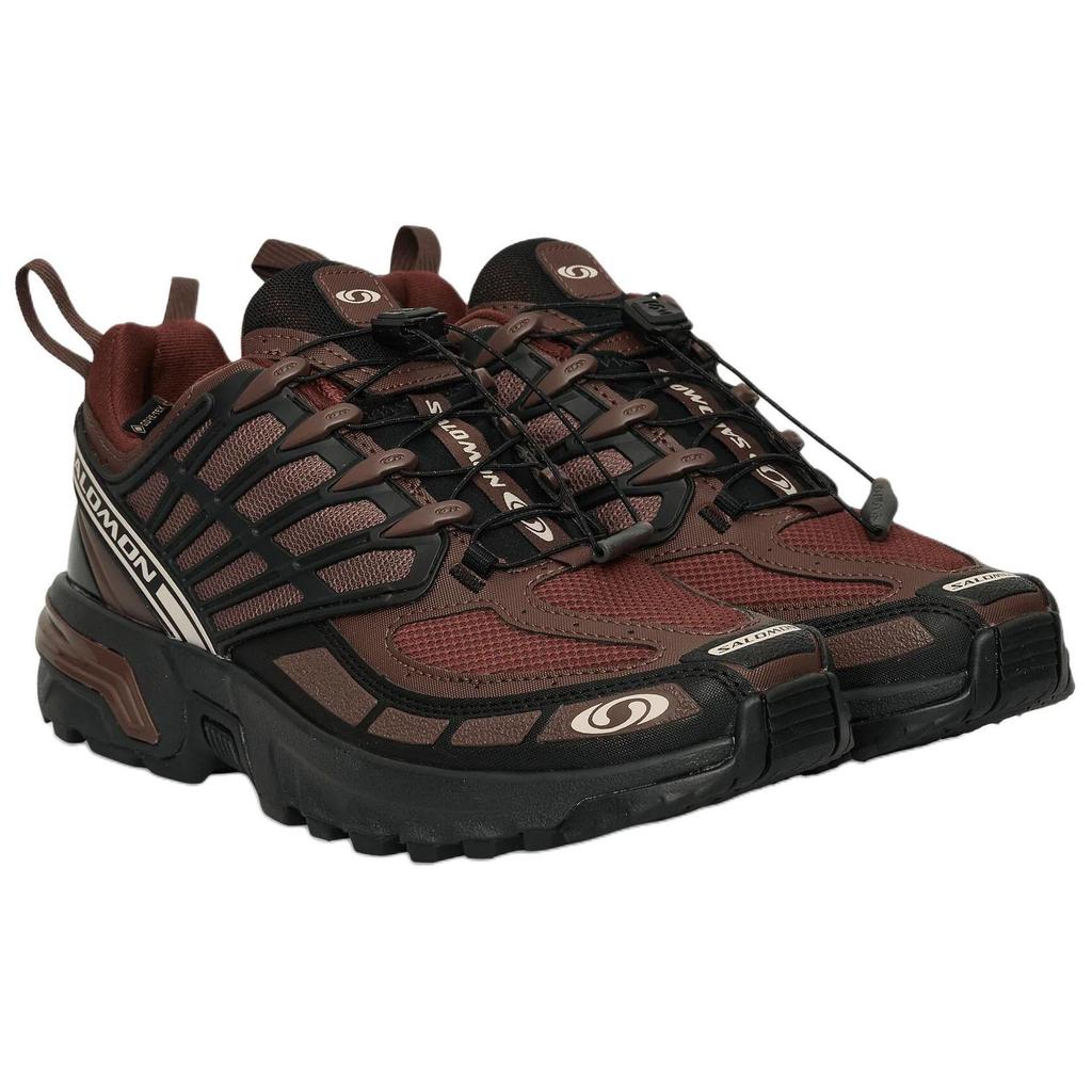 Salomon Acs Pro Gore-Tex Comfortable Versatile Non-Slip Durable Low-Top Trail Running Shoes Unisex Sneakers Brown 477364