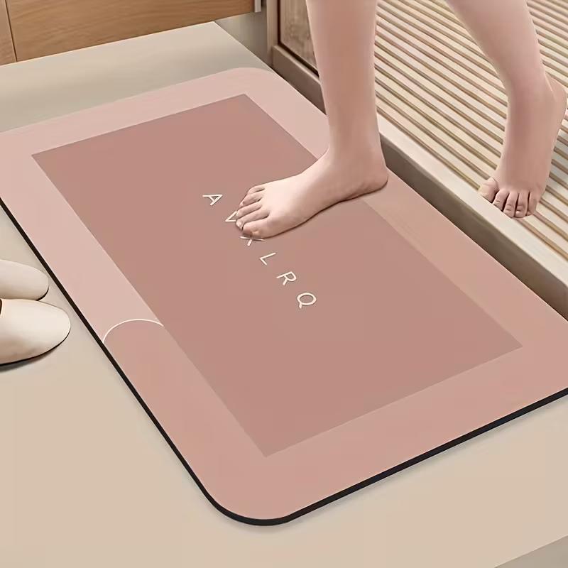 60*90cm Non-Slip Bathroom Absorbent Diatomite Mat, Soft and Super High Quality Quick-Dry Shower Rug