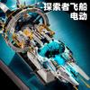 City Aerospace Space Station Spaceship Space Explorer Fleet with Light Space Station Model Bricks  Adult Children Gift