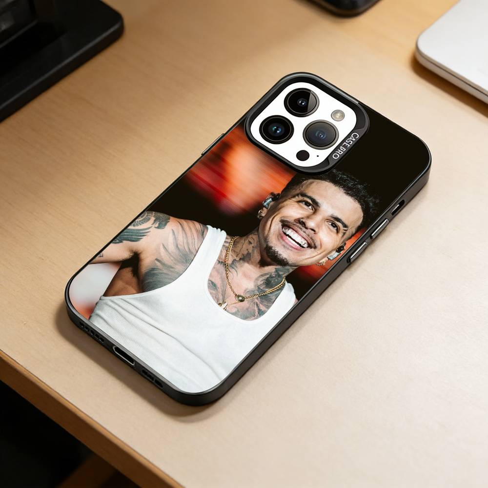 Singer Rauw Alejandro-RA Phone Case For iPhone 17,16,15,14,13,12,11 Plus,Pro Max,XS,Colorful Silver Black Cover