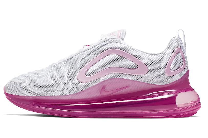 Nike Air Max 720 White Pink Rise Laser Fuchsia Women s AR9293-103 36.5